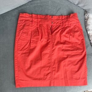 Elegant Coral Pencil Skirt